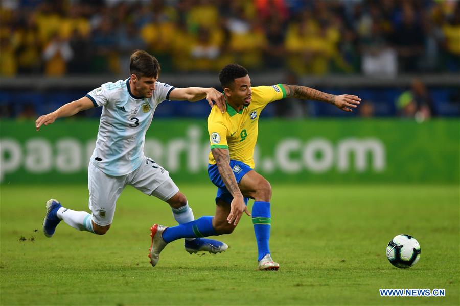 (SP)BRAZIL-BELO HORIZONTE-FOOTBALL-COPA AMERICA 2019-ARGENTINA VS BRAZIL