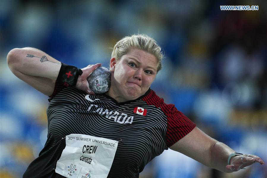 (SP)ITALY-NAPLES-SUMMER UNIVERSIADE-ATHLETICS-WOMEN'S SHOT PUT-FINAL