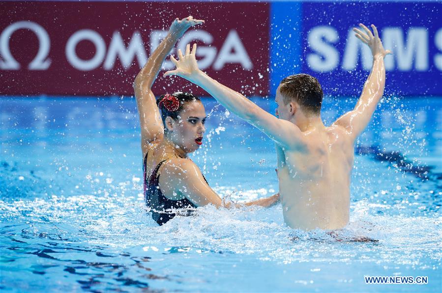 (SP)SOUTH KOREA-GWANGJU-FINA WORLD CHAMPIONSHIPS-ARTISTIC SWIMMING-MIXED DUET TECHNICAL