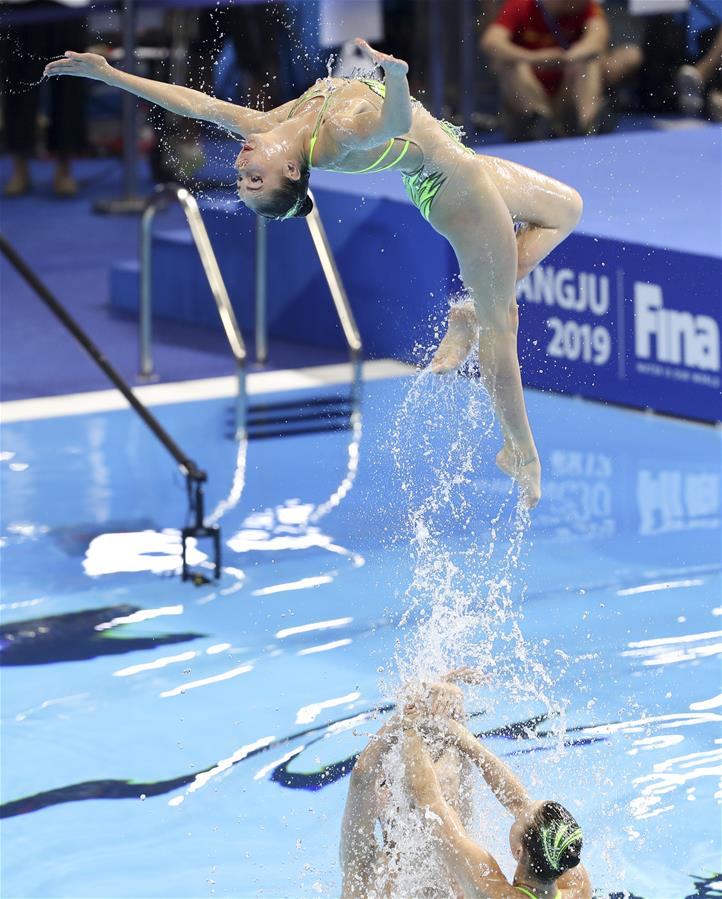 (SP)SOUTH KOREA-GWANGJU-FINA WORLD CHAMPIONSHIPS-ARTISTIC SWIMMING-WOMEN'S TEAM TECHNICAL FINAL