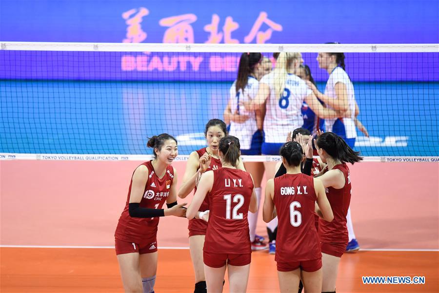 (SP)CHINA-NINGBO-FIVB-TOKYO VOLLEYBALL QUALIFICATION-CHN VS CZE