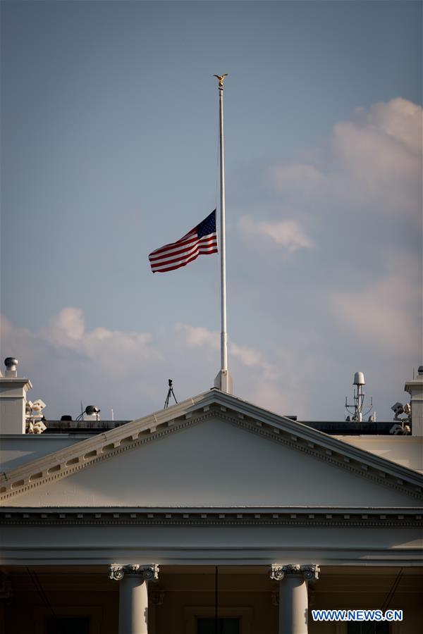 U.S.-WASHINGTON D.C.-NATIONAL FLAG-HALF MAST-MASS SHOOTING