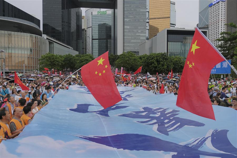 CHINA-HONG KONG-OPPOSITION TO VIOLENCE-RALLY (CN)