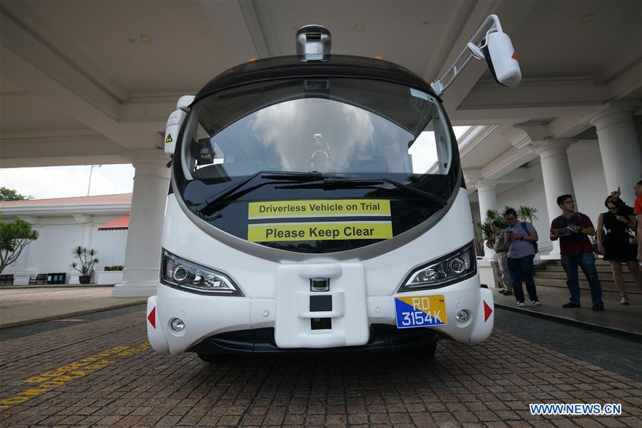 SINGAPORE-TRANSPORT-AUTONOMOUS SHUTTLE-PUBLIC TRIAL