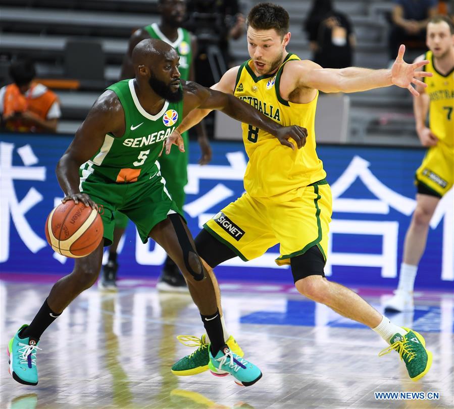 (SP)CHINA-DONGGUAN-BASKETBALL-FIBA WORLD CUP-GROUP H-AUSTRALIA VS SENEGAL (CN)