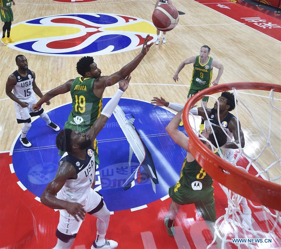 (SP)CHINA-SHENZHEN-BASKETBALL-FIBA WORLD CUP-GROUP K-USA VS BRAZIL(CN)