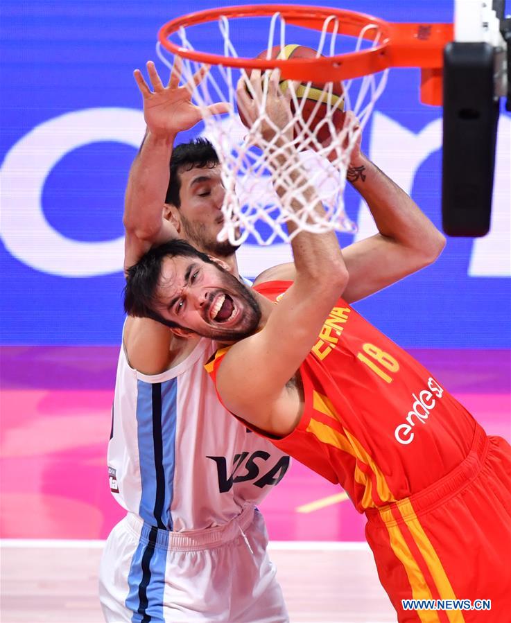 (SP)CHINA-BEIJING-BASKETBALL-FIBA WORLD CUP-ESP VS ARG (CN)