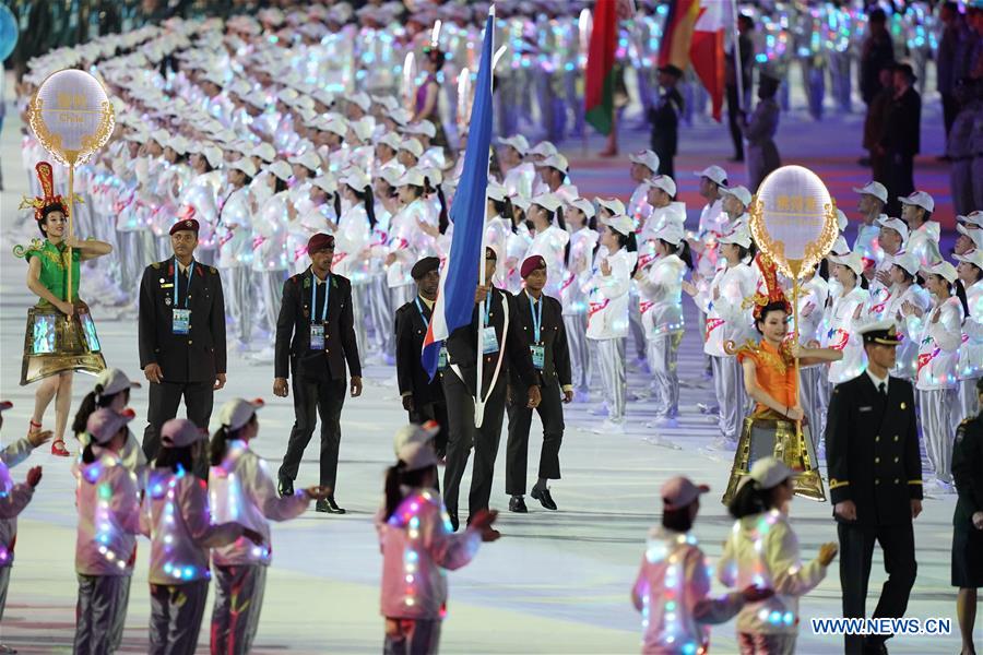 (SP)CHINA-WUHAN-7TH MILITARY WORLD GAMES-OPENING CEREMONY