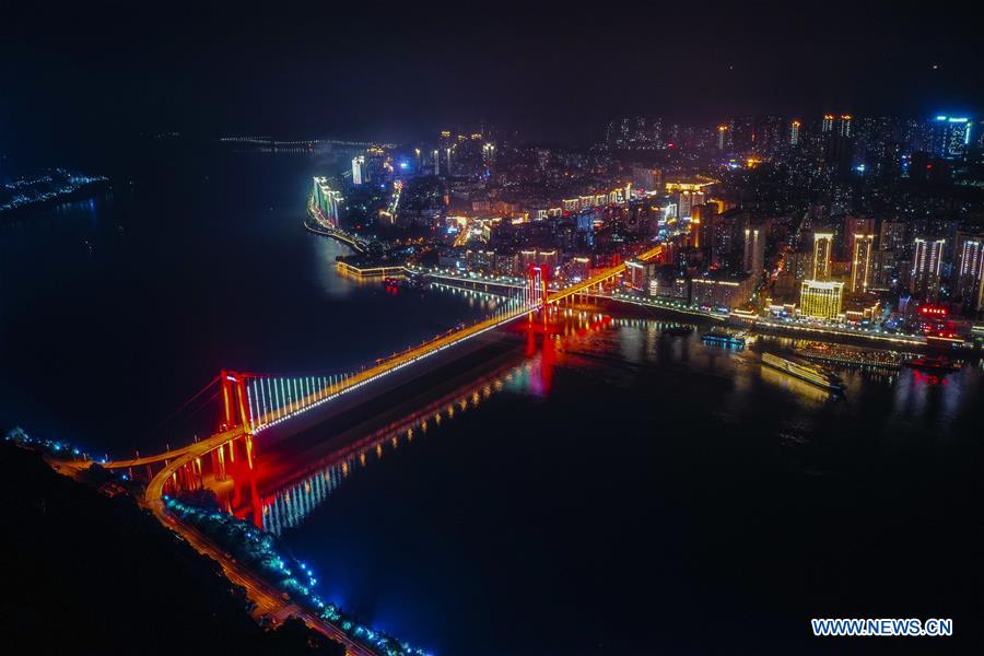 CHINA-CHONGQING-THREE GORGES RESERVOIR-YANGTZE RIVER-NIGHT VIEW (CN)