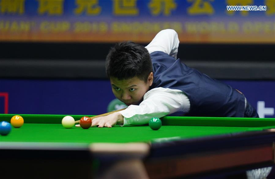 (SP)CHINA-YUSHAN-SNOOKER-WORLD OPEN(CN)