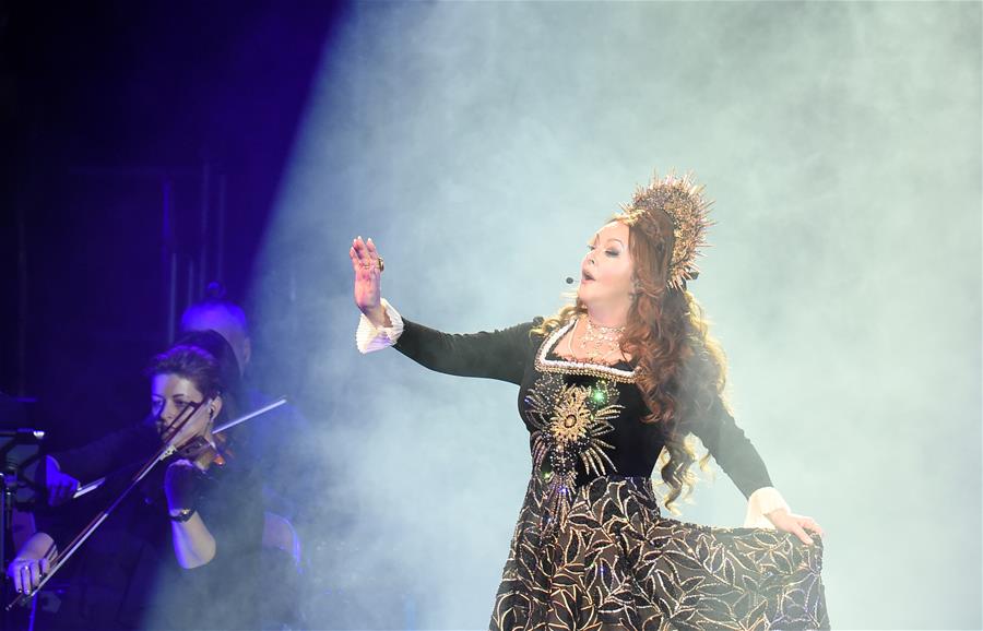 LATVIA-RIGA-SARAH BRIGHTMAN-CONCERT-WORLD TOUR