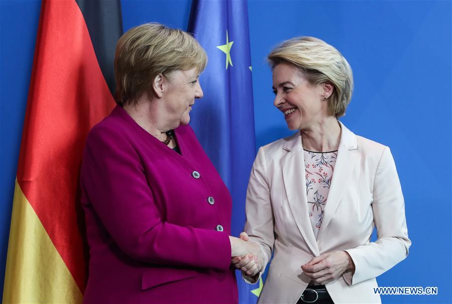 GERMANY-BERLIN-EUROPEAN COMMISSION-URSULA VON DER LEYEN-VISIT