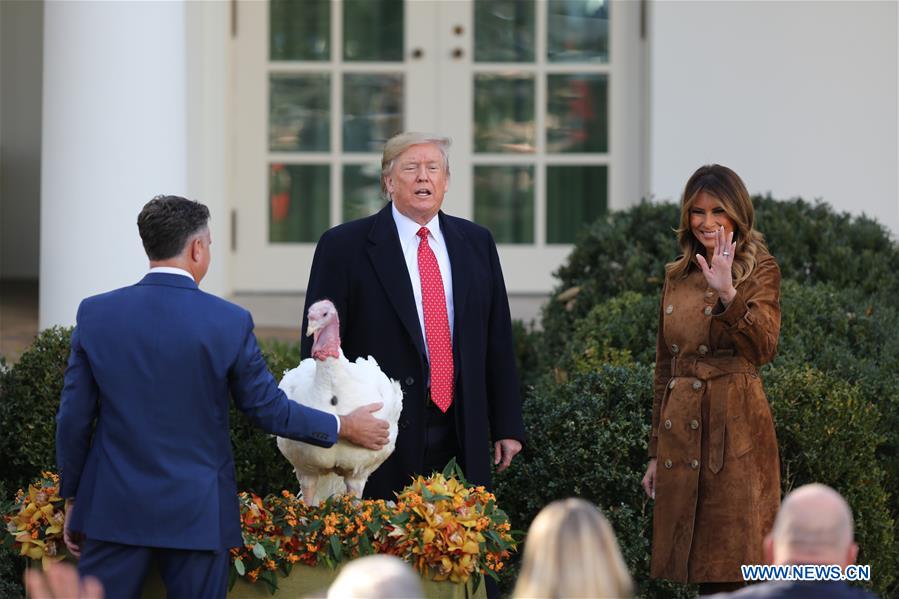 U.S.-WASHINGTON D.C.-TRUMP-THANKSGIVING TURKEY PARDONING CEREMONY