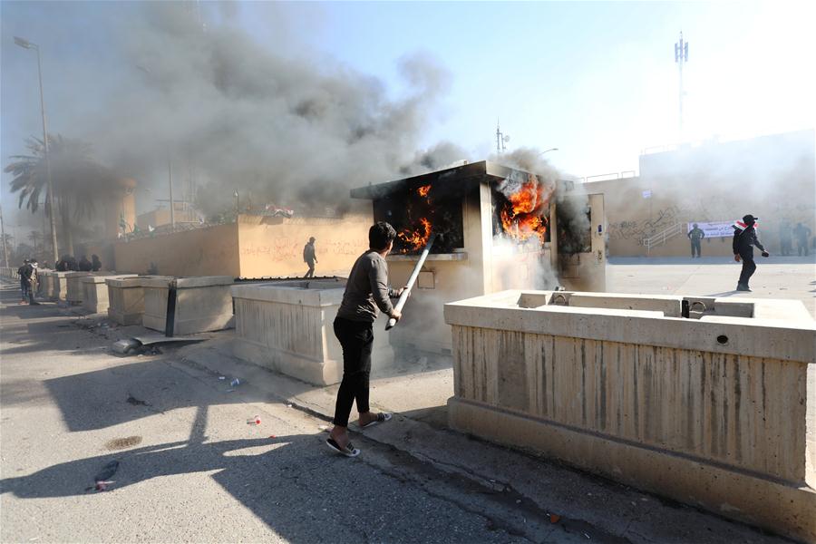 IRAQ-BAGHDAD-U.S. EMBASSY-PROTEST