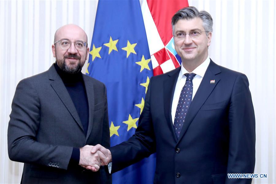 CROATIA-ZAGREB-EUROPEAN COUNCIL-PRESIDENT-VISIT