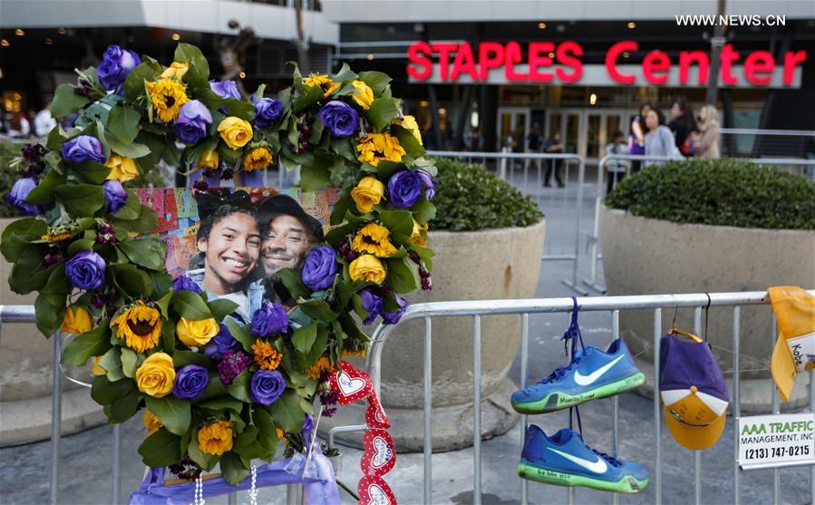 (SP)U.S.-CALIFORNIA-LOS ANGELES-KOBE BRYANT-CONDOLENCE