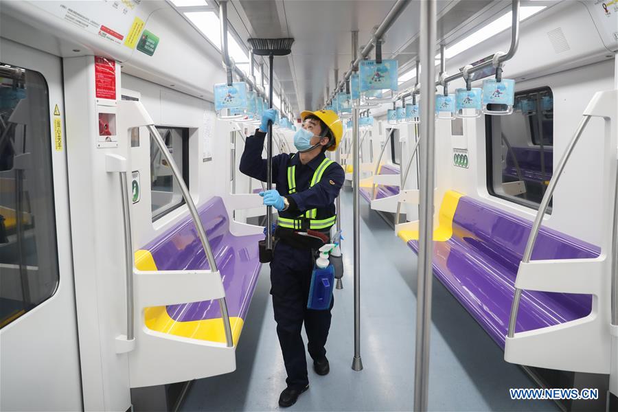 CHINA-SHANGHAI-METRO-DISINFECTION (CN)