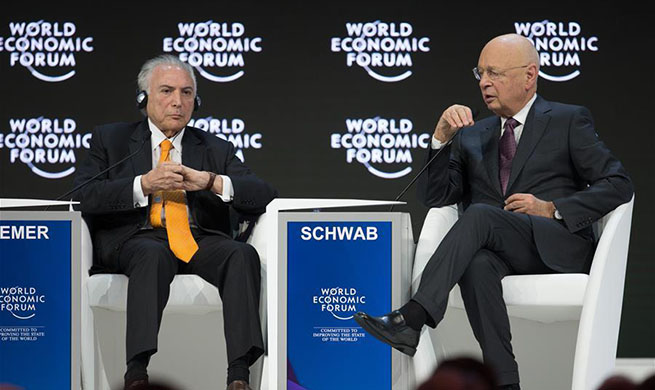 World leaders speak during WEF annual meeting