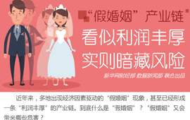 “假婚姻”产业链：看似利润丰厚 实则暗藏风险