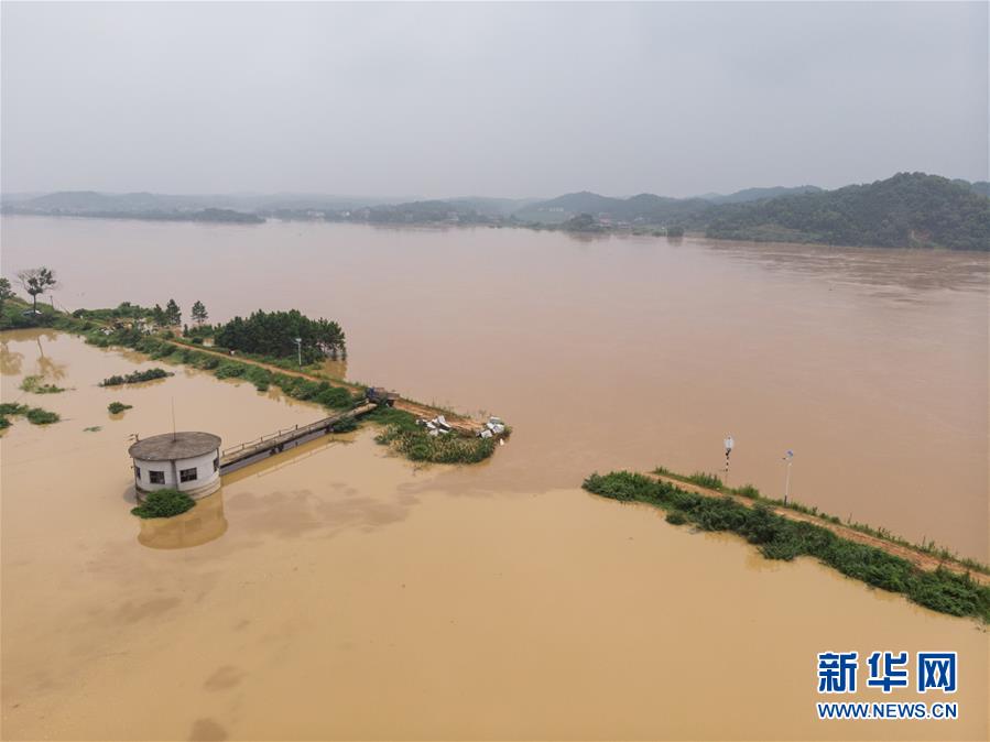 （防汛抗洪·图文互动）加快抢险进度 确保群众安全——湘江衡山段漫堤决口现场直击