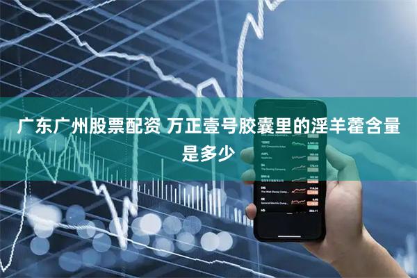 广东广州股票配资 万正壹号胶囊里的淫羊藿含量是多少