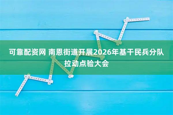 可靠配资网 南恩街道开展2026年基干民兵分队拉动点验大会